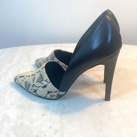 Aldo D'Orsay Snake Embossed Pumps - Picture 2 of 12